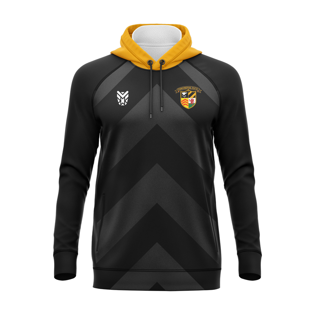 Tonyrefail RFC Black Hoody ADULTS