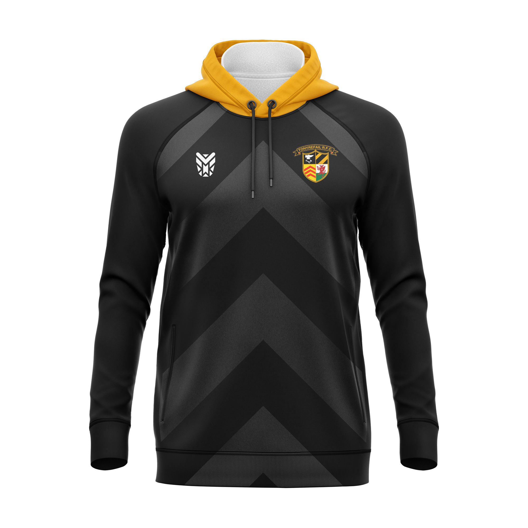 Tonyrefail RFC Black Hoody JUNIOR
