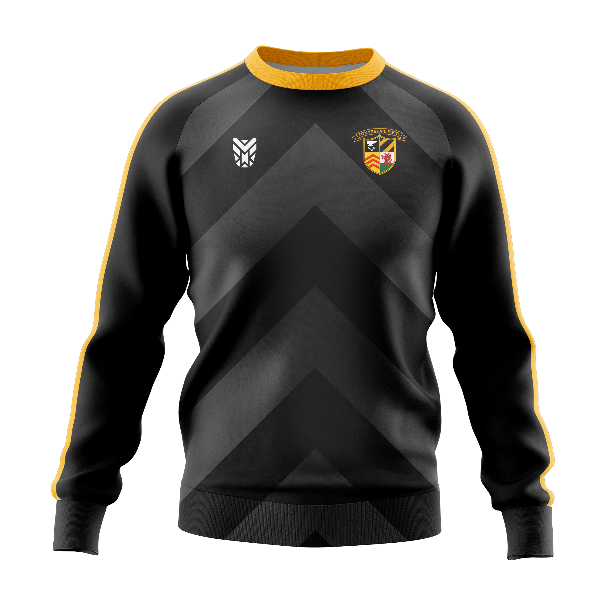 Tonyrefail RFC Black Wet Top JUNIOR