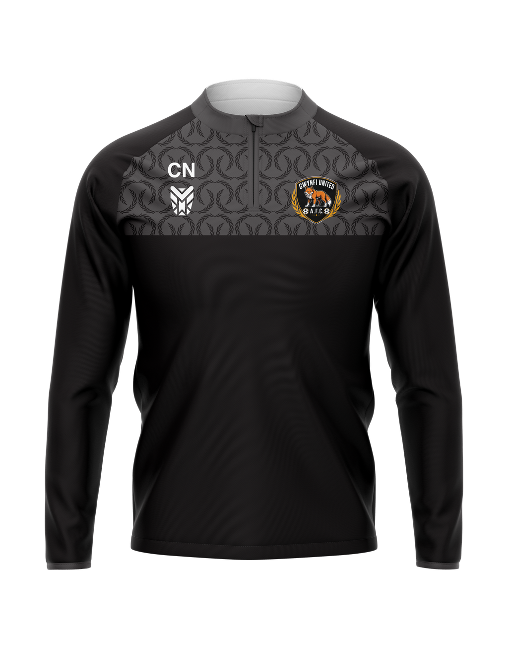 Gwynfi United AFC Black 1/4 Zip ADULTS