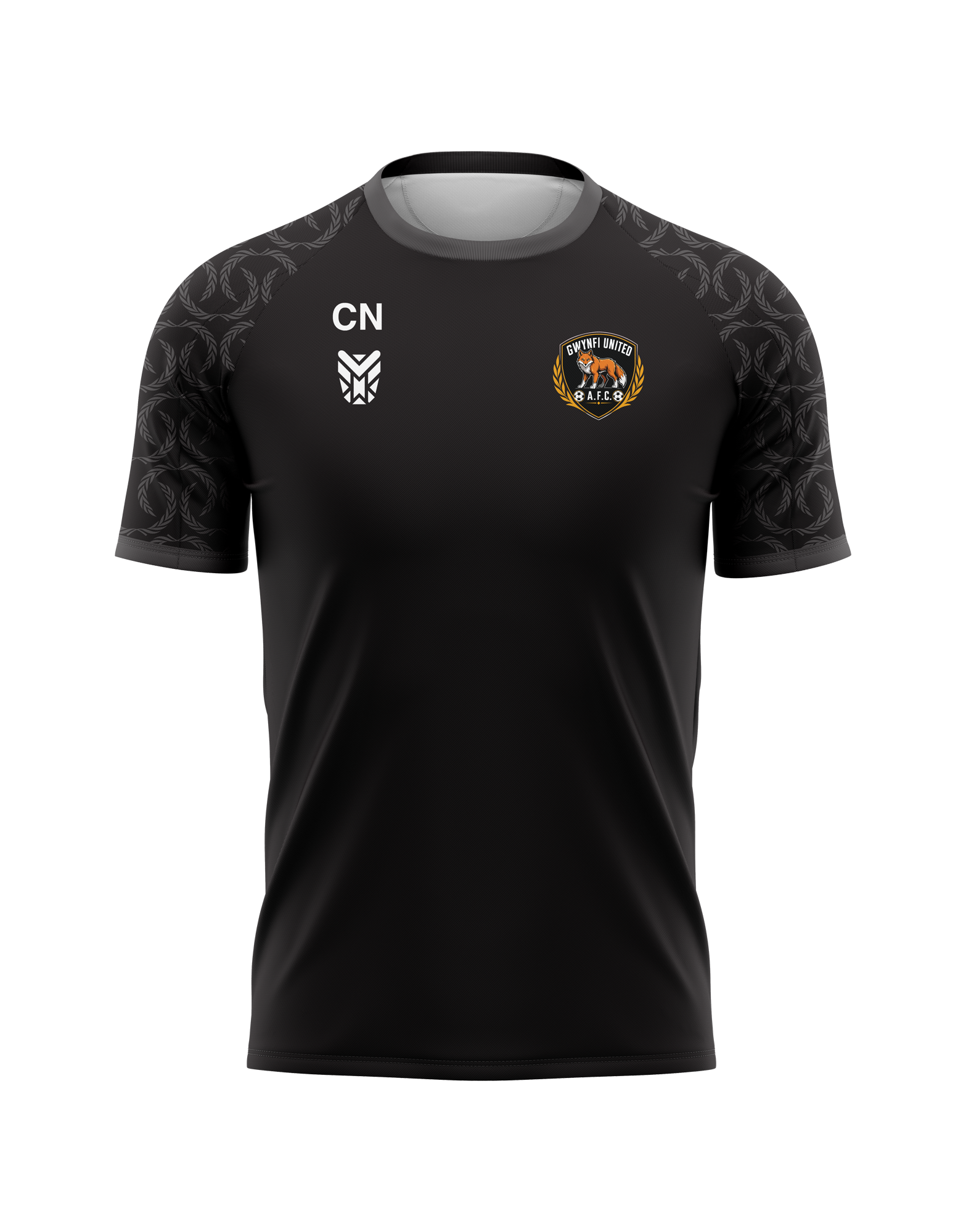 Gwynfi United AFC Black Warm Up T-Shirt ADULTS