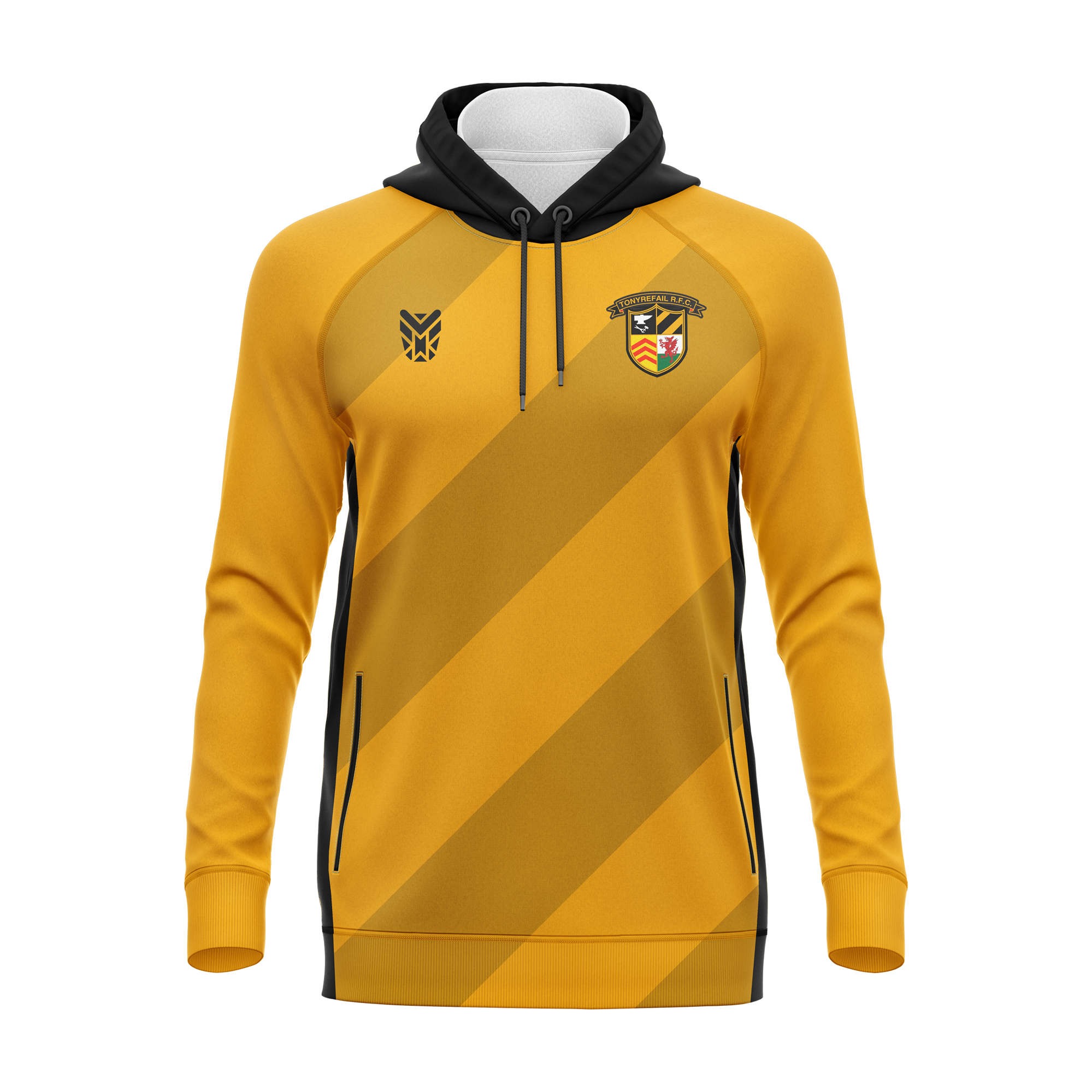 Tonyrefail RFC Yellow Hoody ADULTS
