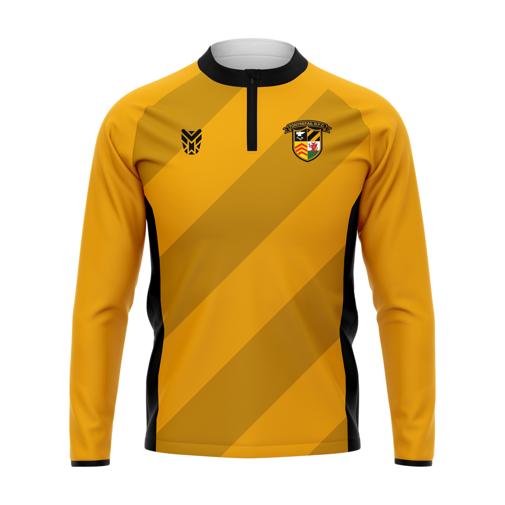 Tonyrefail RFC Yellow 1/4 Zip ADULTS