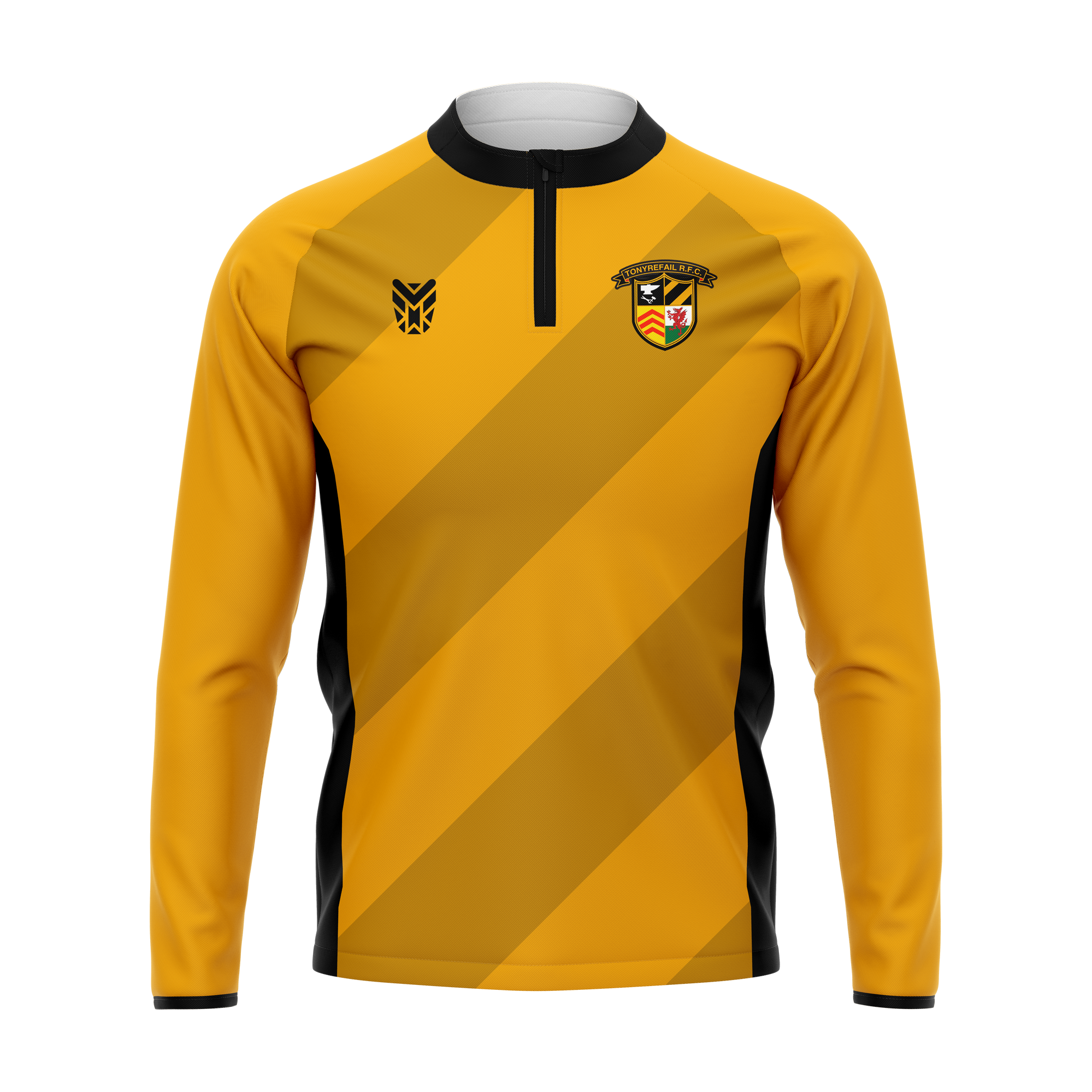 Tonyrefail RFC Yellow 1/4 Zip JUNIOR