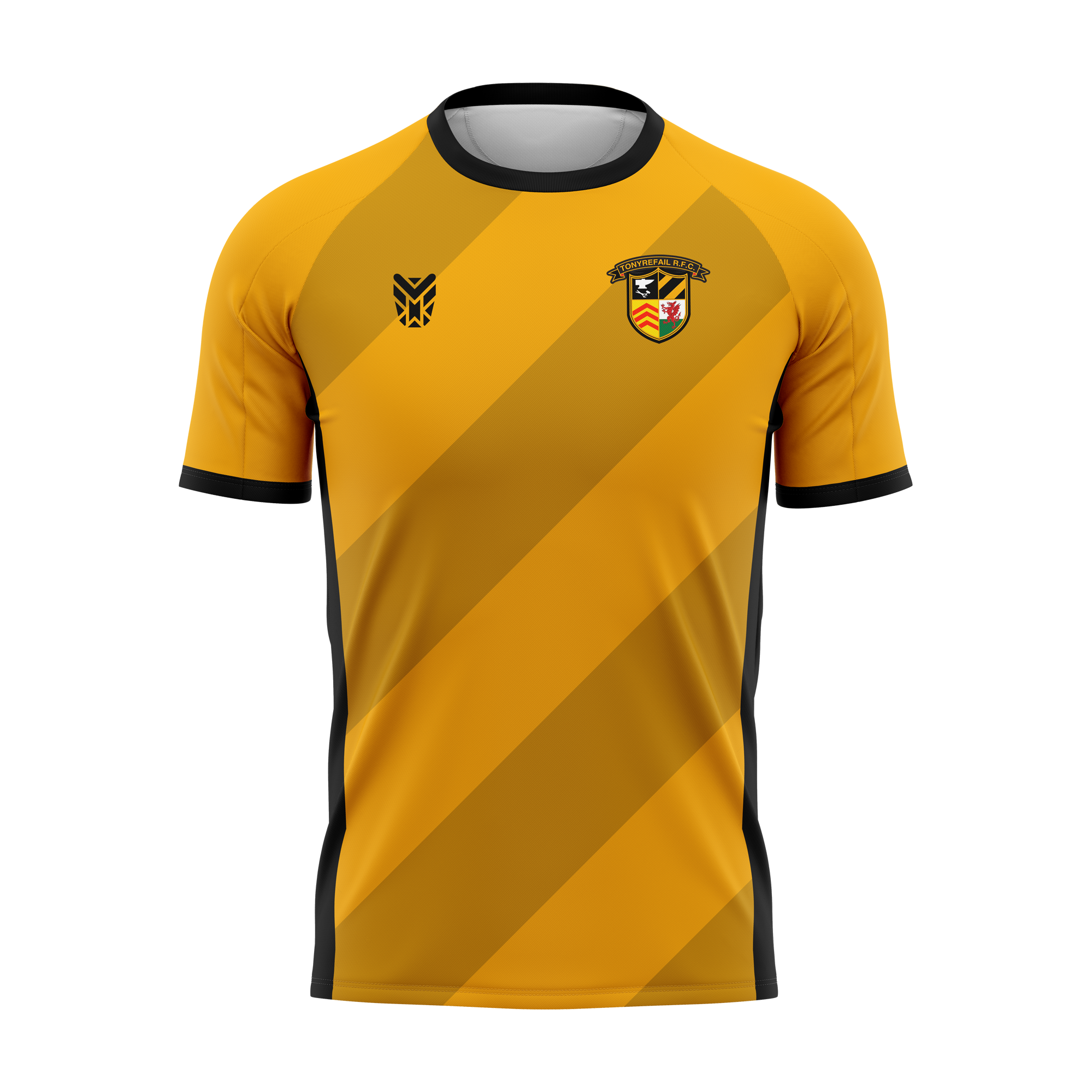 Tonyrefail RFC Yellow Warm Up T-Shirt JUNIOR